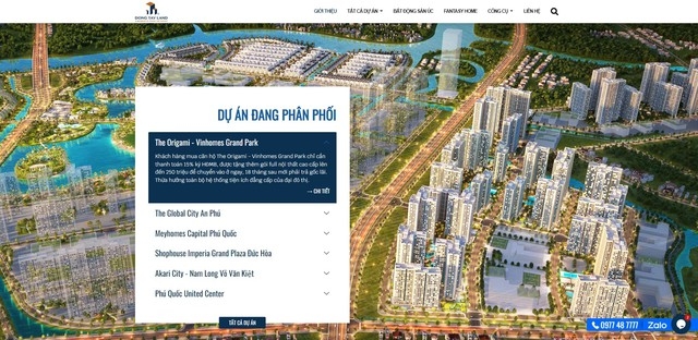 Cảnh báo tình trạng mạo danh nhân viên Đông Tây Land - Ảnh 1.